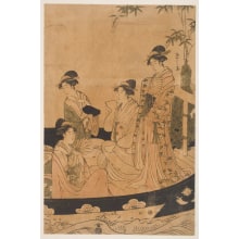 Japanischer Druck "An Onna Takarabune" von Hosoda Eishi, 細田栄之 (Hosoda Eishi)