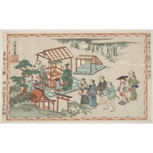 Estampe japonaise "Shi Gatsu" par Hanabusa Itcho, 英一蝶 (Hanabusa Itcho)