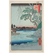 Utagawa Hiroshige, 歌川広重 (Utagawa Hiroshige I 歌川 広重)による浮世絵「Oumayagashi」