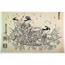 Okumura Masanobu, 奥村政信 (Okumura Masanobu 奥村 政信)による浮世絵「The Tanabata Crossing Boat (Tanabata no towataru fune)」