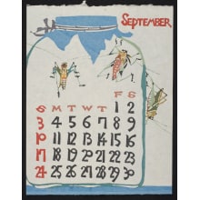 Estampe japonaise "September, 1978 – A Jar with Crickets" par Takeshi Nishijima