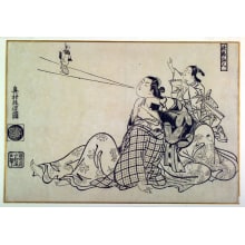 Okumura Masanobu, 奥村政信 (Okumura Masanobu 奥村 政信)创作的日本版画《The Sage Bankitsu (Bankitsu Sennin)》