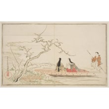 Kubo Shunman, 窪俊満 (Kubo Shunman)による浮世絵「A Boating Excursion In Early Spring」