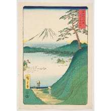 Japanese Print "Misaka Pass in Kai Province (Kai Misaka-goe)" by Utagawa Hiroshige, 歌川広重 (Utagawa Hiroshige I 歌川 広重)