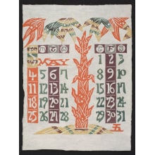Japanese Print "May, 1975 – Bamboo Shoot and Leaves" by Keisuke Serizawa