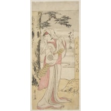 Japanischer Druck "The Actor Nakamura Noshoi II as a Street Walker (Actor Nakamura Noshoi II as a Tsujikimi)" von Katsukawa Shunzan, 勝川春山 (Katsukawa Shunzan)