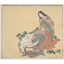 Japanese Print "A Court Lady" by Taito Katsushika