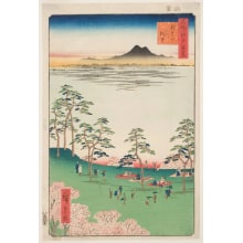Japanese Print "View to the North from Asuka Hill (Asukayama kita no chōbō)" by Utagawa Hiroshige, 歌川広重 (Utagawa Hiroshige I 歌川 広重)