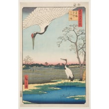 Utagawa Hiroshige, 歌川広重 (Utagawa Hiroshige I 歌川 広重)による浮世絵「Minowa, Kanasugi, Mikawashima」