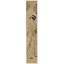 Hosoda Eishi, 細田栄之 (Hosoda Eishi)创作的日本版画《A Tea-House Waitress》