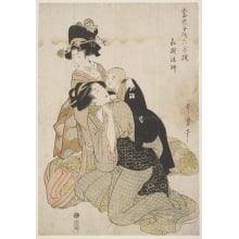 Japanese Print "A Youthful Impersonation" by Kitagawa Utamaro II 二代 喜多川 歌麿
