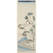 Japanischer Druck "Matsu Ni Tsuru" von Utagawa Yoshikazu, 歌川芳員 (Yoshikazu, Utagawa)