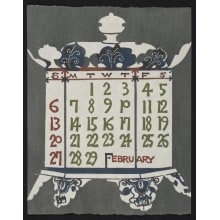 Estampe japonaise "February, 1972 – Lantern for the Mandoro Festival at Kasuga Shrine in Nara" par Takeshi Nishijima