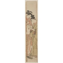 Torii Kiyonaga, 鳥居清長 (Torii Kiyonaga)による浮世絵「Mitate-e Kanzan and Jitoku」