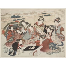 Kubo Shunman, 窪俊満 (Kubo Shunman)による浮世絵「Seven Onna Sennin, No. 6」