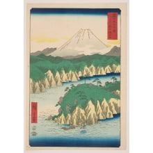 Japanese Print "The Lake at Hakone (Hakone no kosui)" by Utagawa Hiroshige, 歌川広重 (Utagawa Hiroshige I 歌川 広重)