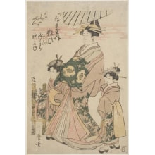 Estampe japonaise "On Parade" par Kitagawa Utamaro, 喜多川歌麿 (Kitagawa Utamaro I 喜多川 歌麿)