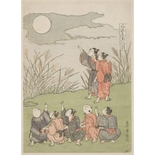 Japanese Print "The Eighth Month" by Ishikawa Toyomasa, 石川豊雅 (Ishikawa Toyomasa)