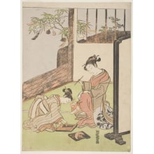 Estampe japonaise "Untitled" par Isoda Koryusai, 磯田湖龍齋 (Isoda Koryūsai 磯田 湖龍齋)