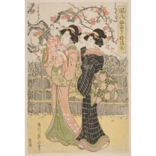 Kikugawa Eizan, 菊川英山 (Kikukawa Eizan 菊川 英山)による浮世絵「Furyu Umeyashiki Garyubai」