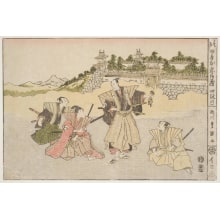Estampe japonaise "Chushingura, Act IV" par Utagawa Toyokuni I, 歌川豊国 (Utagawa Toyokuni I 歌川 豊国)