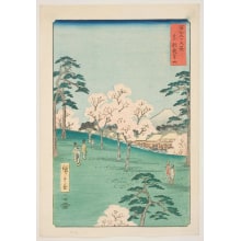 Japanese Print "Asuka Hill in the Eastern Capital (Tōto Asukayama)" by Utagawa Hiroshige, 歌川広重 (Utagawa Hiroshige I 歌川 広重)