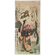 Japanischer Druck "The Actor Matsumoto Kozo As Tsunewaka-maru" von Torii Kiyomasu II, 鳥居清倍 (Torii Kiyomasu II)