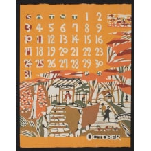 Estampe japonaise "October, 1976 – Kyoto in Autumn" par Nishijima, Takeshi