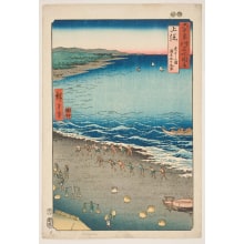 Utagawa Hiroshige, 歌川広重 (Utagawa Hiroshige I 歌川 広重)による浮世絵「Kazusa: Yasashi Bay called the Ninety-Nine Mile Beach」