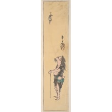 Japanese Print "The Daoist Immortal Li Tieguai (Tekkai)" by Katsushika Taito II