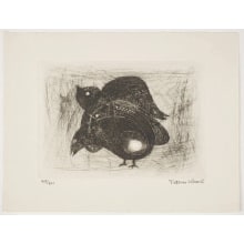 Japanese Print "Quail" by Komai Tetsuro