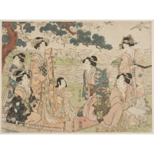 Estampe japonaise "A Travesty Of A Historic Incident" par Torii Kiyomine, 二代目鳥居清満 (Torii Kiyomine)
