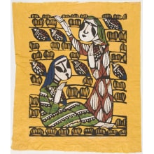 Watanabe Sadao, 渡辺貞夫 (Watanabe, Sadao)による浮世絵「Girls and a lot of Quails」