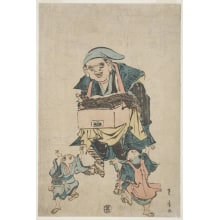 Japanischer Druck "A Tanuki-Mawashi" von Utagawa Toyohiro, 歌川豊広 (Utagawa Toyohiro 歌川 豊広)