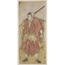 Japanischer Druck "Ichikawa Komazo II as Hayano Kamei in "Chushingura"" von Katsukawa Shun'ei, 勝川春英 (Katsukawa Shunei)