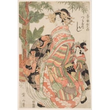 Kikugawa Eizan, 菊川英山 (Kikukawa Eizan 菊川 英山)による浮世絵「Kashiku of the Tsuruya」