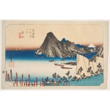Japanese Print "Maizaka: View of Imaki Point" by Utagawa Hiroshige, 歌川広重 (Utagawa Hiroshige I 歌川 広重)