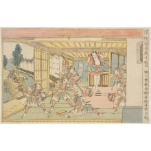 Japanese Print "Scene From Act X" by Katsukawa Shunsen, 勝川春扇 (Katsukawa Shunsen 勝川 春扇)