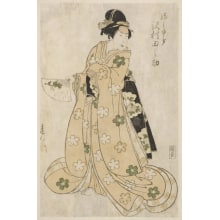 Estampe japonaise "The Actor Sawamura Tanosuke II in the Role of Musume Miyuki" par Shunkosai Hokushu, 春好斎北洲 (Shunkosai)