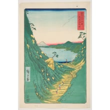 Japanese Print "Shiojiri Pass in Shinano Province" by Utagawa Hiroshige, 歌川広重 (Utagawa Hiroshige I 歌川 広重)