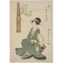 Estampe japonaise "Spring" par Utagawa Toyokuni I, 歌川豊国 (Utagawa Toyokuni I 歌川 豊国)