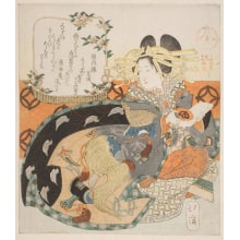 Totoya Hokkei, 魚屋北渓 (Totoya Hokkei)による浮世絵「An Edo Tayu」