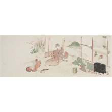 Estampe japonaise "Kai Awase" par Ryuryukyo Shinsai, 柳々居辰斎 (Ryuryukyo Shinsai)