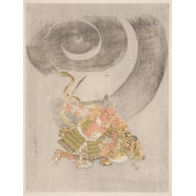Japanischer Druck "Yorimasa Killing The Nue" von Suzuki Harunobu, 鈴木春信 (Suzuki Harunobu 鈴木 春信)