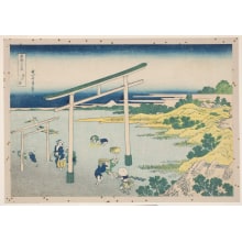 Japanese Print "Noboto Bay (Noboto no ura)" by Katsushika Hokusai, 葛飾北斎 (Katsushika Hokusai 葛飾 北斎)