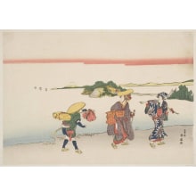 Japanese Print "At Seven-Ri Beach" by Katsukawa Shunsen, 勝川春扇 (Katsukawa Shunsen 勝川 春扇)