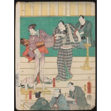 Japanischer Druck "A Play" von Utagawa Kunisada, 歌川国貞 (Utagawa Kunisada I 歌川 国貞)