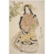 Japanischer Druck "An Oiran" von Utagawa Toyokuni I, 歌川豊国 (Utagawa Toyokuni I 歌川 豊国)